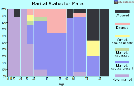 Bridgeport marital status for males