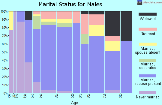 Broadalbin marital status for males