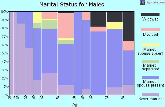 Champlain marital status for males