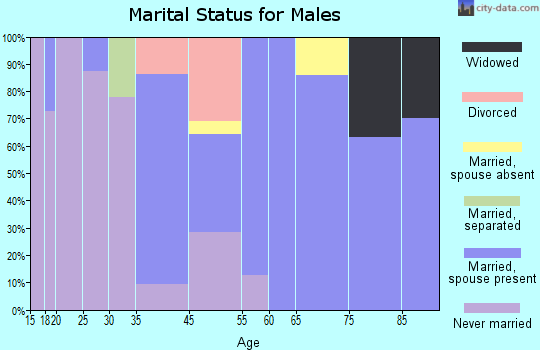Clark Mills marital status for males