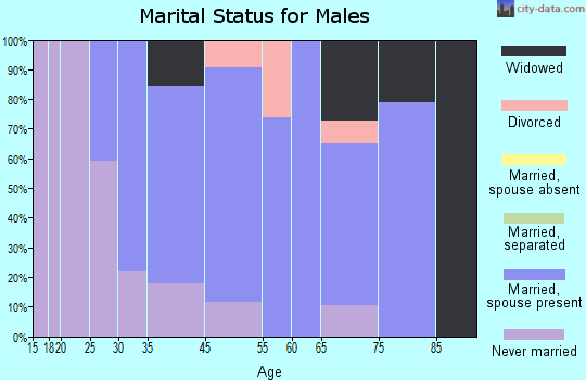 Claverack-Red Mills marital status for males