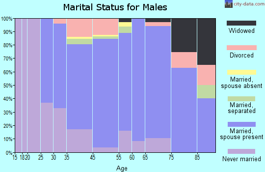 Clinton marital status for males
