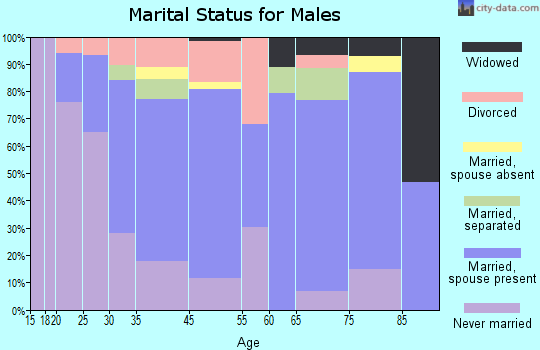 Dansville marital status for males
