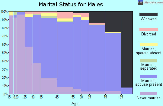Deer Park marital status for males