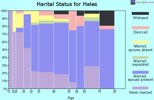 East Farmingdale marital status for males