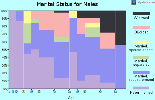 East Syracuse marital status for males