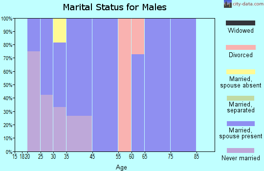 Forest Home marital status for males