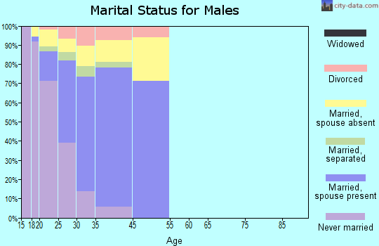Fort Drum marital status for males