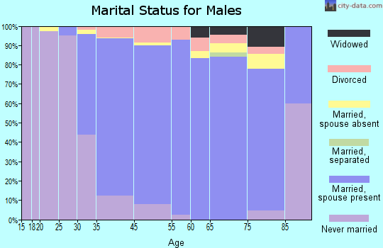 Fort Salonga marital status for males