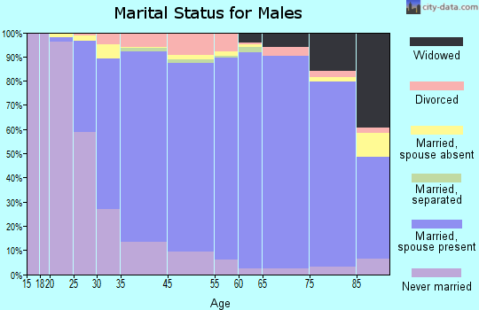 Franklin Square marital status for males