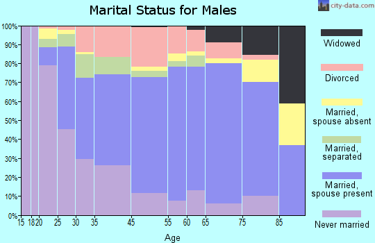Gloversville marital status for males