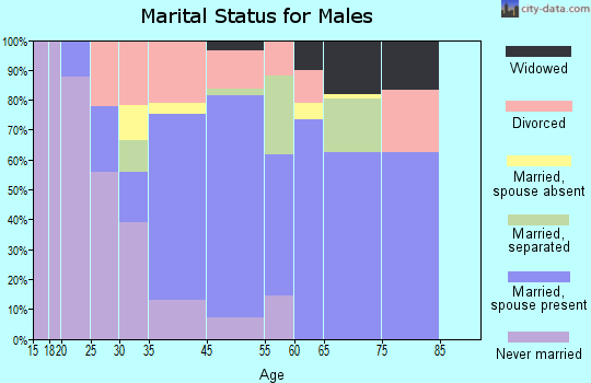 Greenwood Lake marital status for males