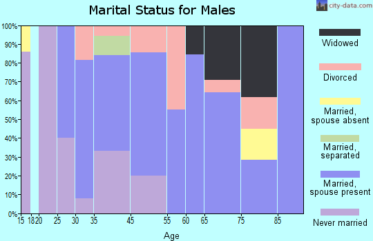 Hampton Manor marital status for males