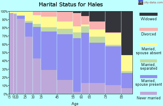 Hempstead marital status for males