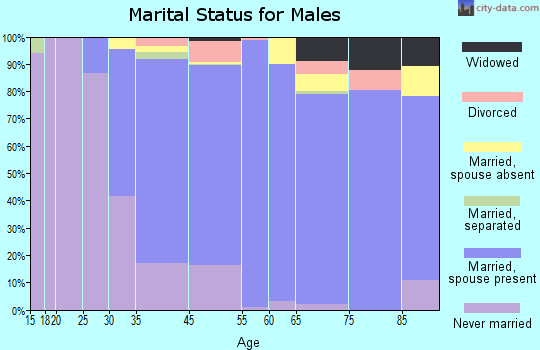Hewlett marital status for males