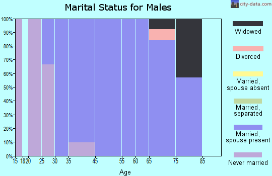 Hewlett Neck marital status for males