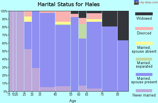 Irvington marital status for males