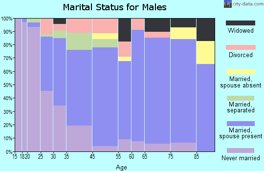 Johnstown marital status for males