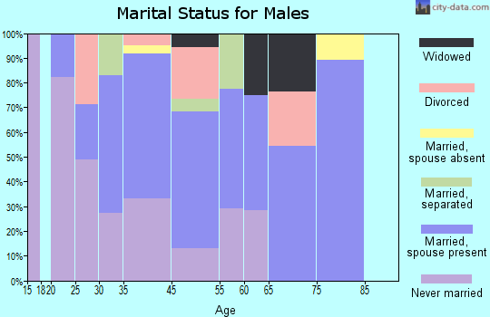 Kerhonkson marital status for males