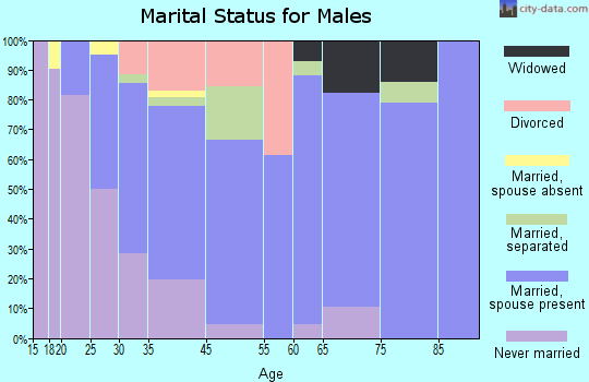 Lake Luzerne-Hadley marital status for males