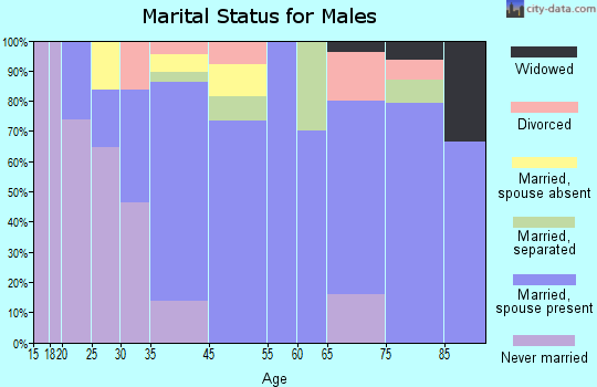 Lincoln Park marital status for males