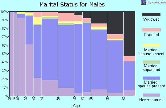 Lindenhurst marital status for males