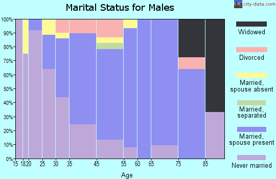Locust Valley marital status for males