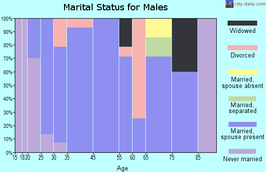 Mannsville marital status for males