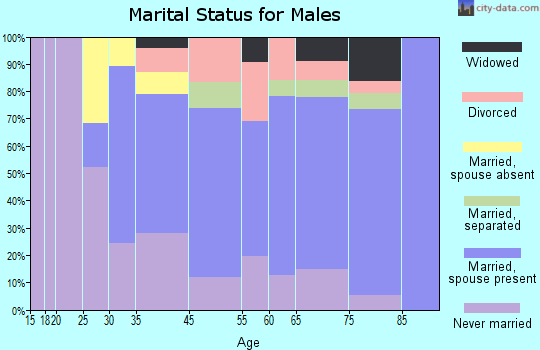 Menands marital status for males