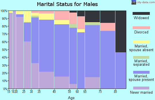 Mount Kisco marital status for males