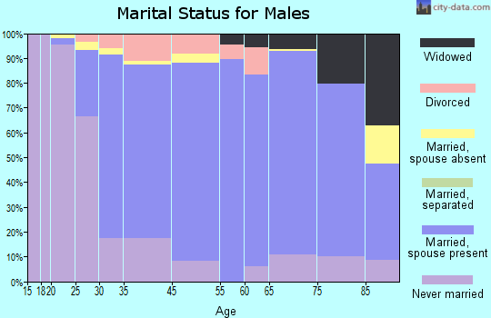 New Hyde Park marital status for males
