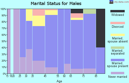 North Haven marital status for males