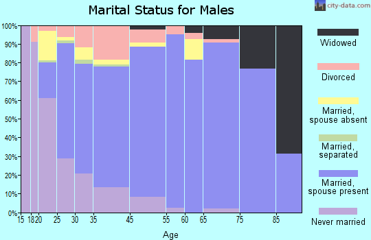 Siloam Springs marital status for males