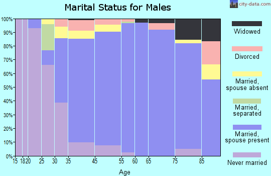 Old Brookville marital status for males