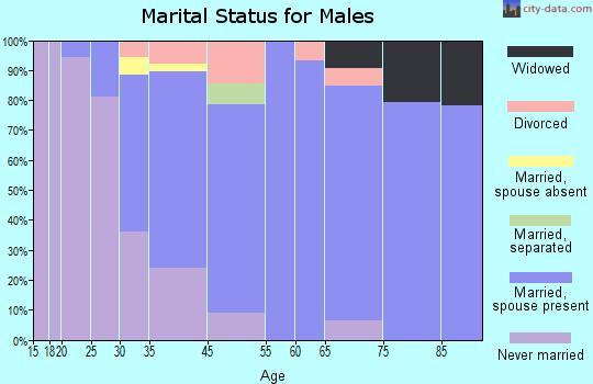 Orchard Park marital status for males