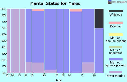 Plandome marital status for males