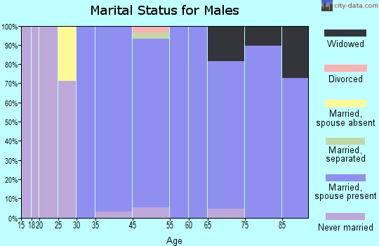 Plandome Manor marital status for males