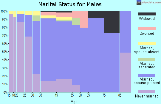 Pleasantville marital status for males