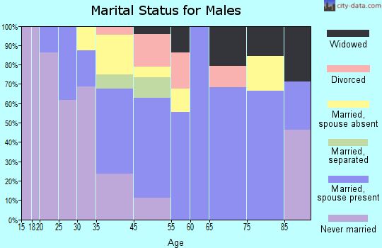 Point Lookout marital status for males
