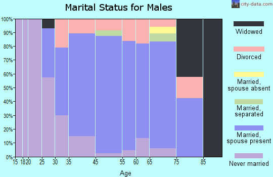 Port Ewen marital status for males