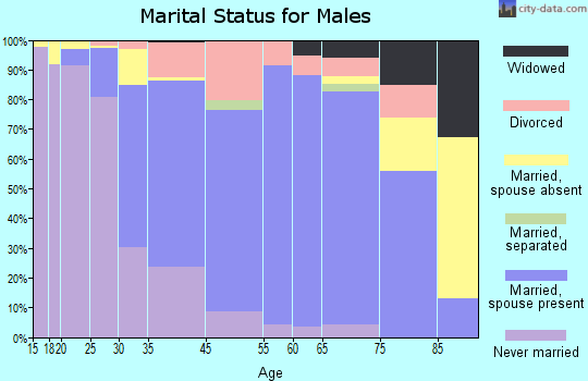 Port Jefferson marital status for males