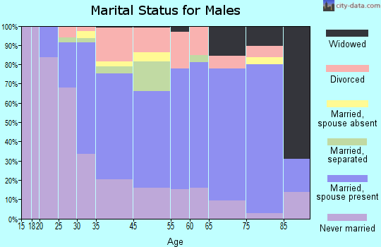 Port Jervis marital status for males