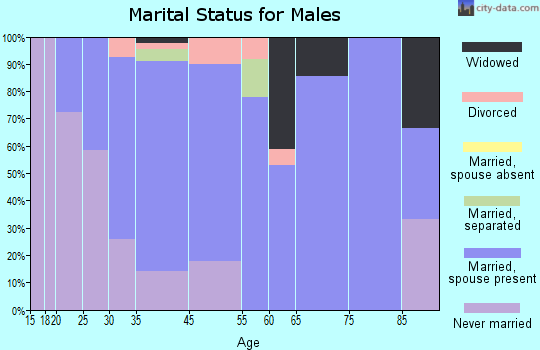 Putnam Lake marital status for males