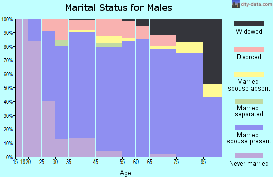 Forestdale marital status for males