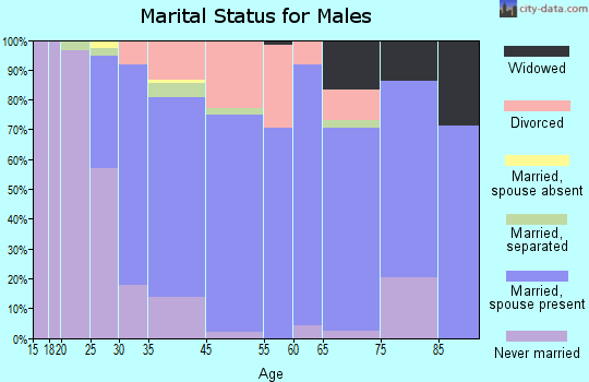 Rouses Point marital status for males