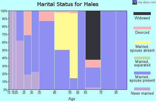Subiaco marital status for males