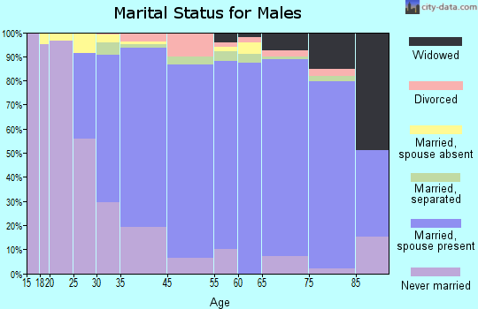 Seaford marital status for males