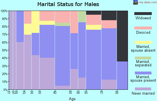 Shelter Island marital status for males