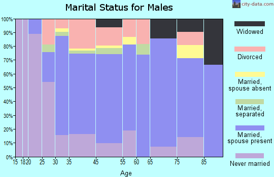 Shortsville marital status for males