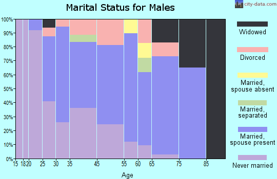 Sloan marital status for males